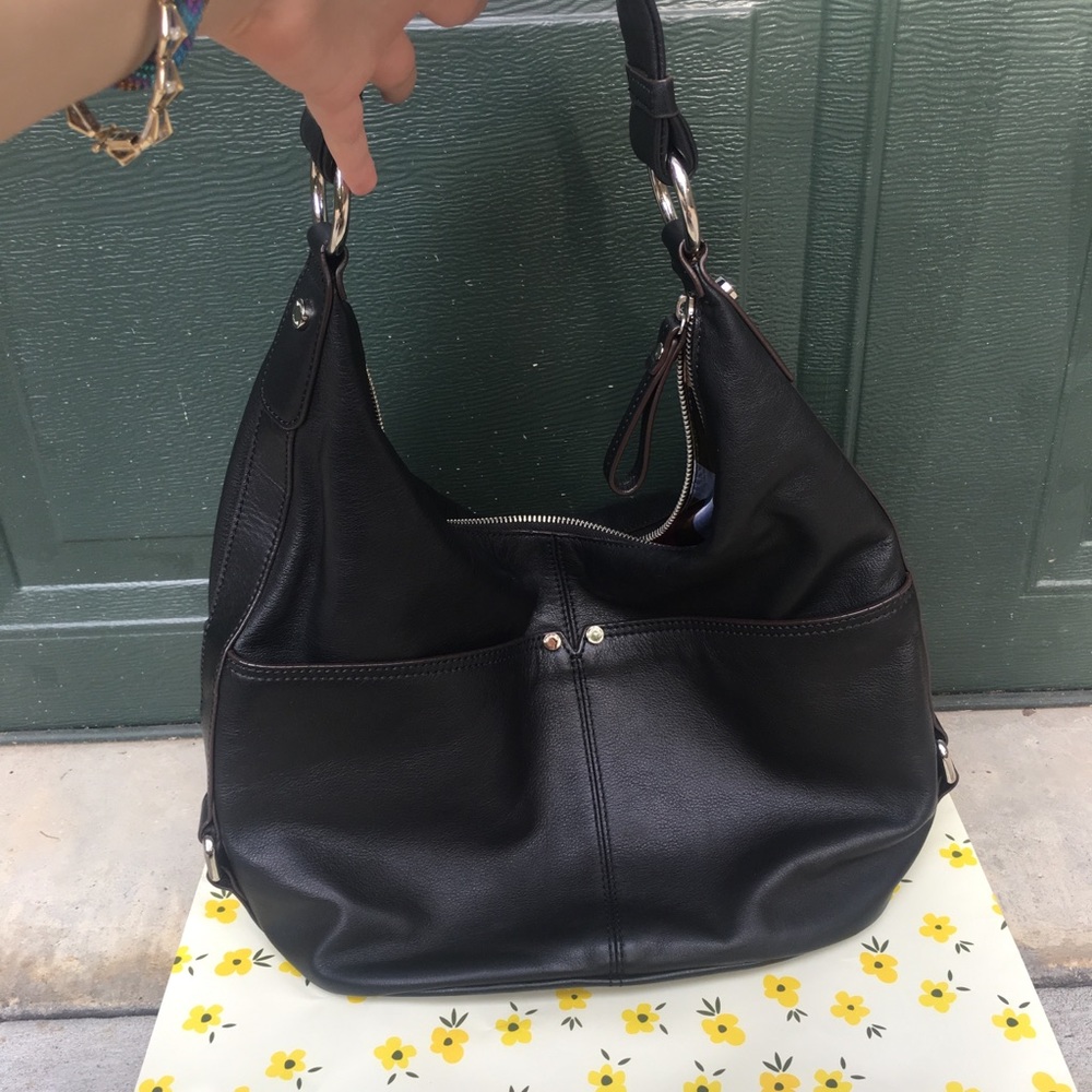 Tignanello black leather purse